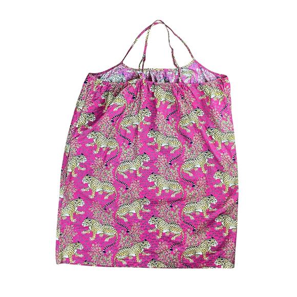 Printfresh 4X Bagheera Pink Cheetah Leopard Animal Print Cotton Cami Nightgown - Picture 3 of 6